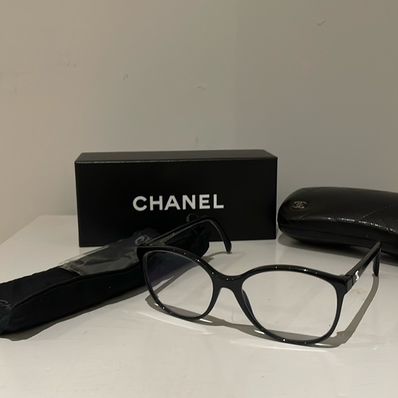 CHANEL Accessories - Chanel Eyeglasses - Classic Black with White Cs